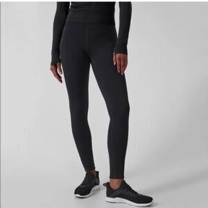 Athleta Altitude Tight in Polartec Power Stretch.  1X. Black